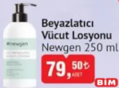 NEWGEN BEYAZLATICI VÜCUT LOSYONU 250 ML NEWGEN BEYAZLATICI VÜCUT LOSYONU 250 ML